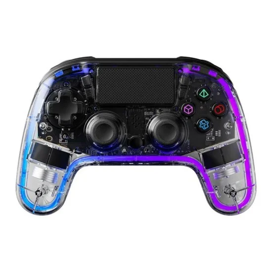 Porodo gaming crystal shell ps4 controller _ Clear